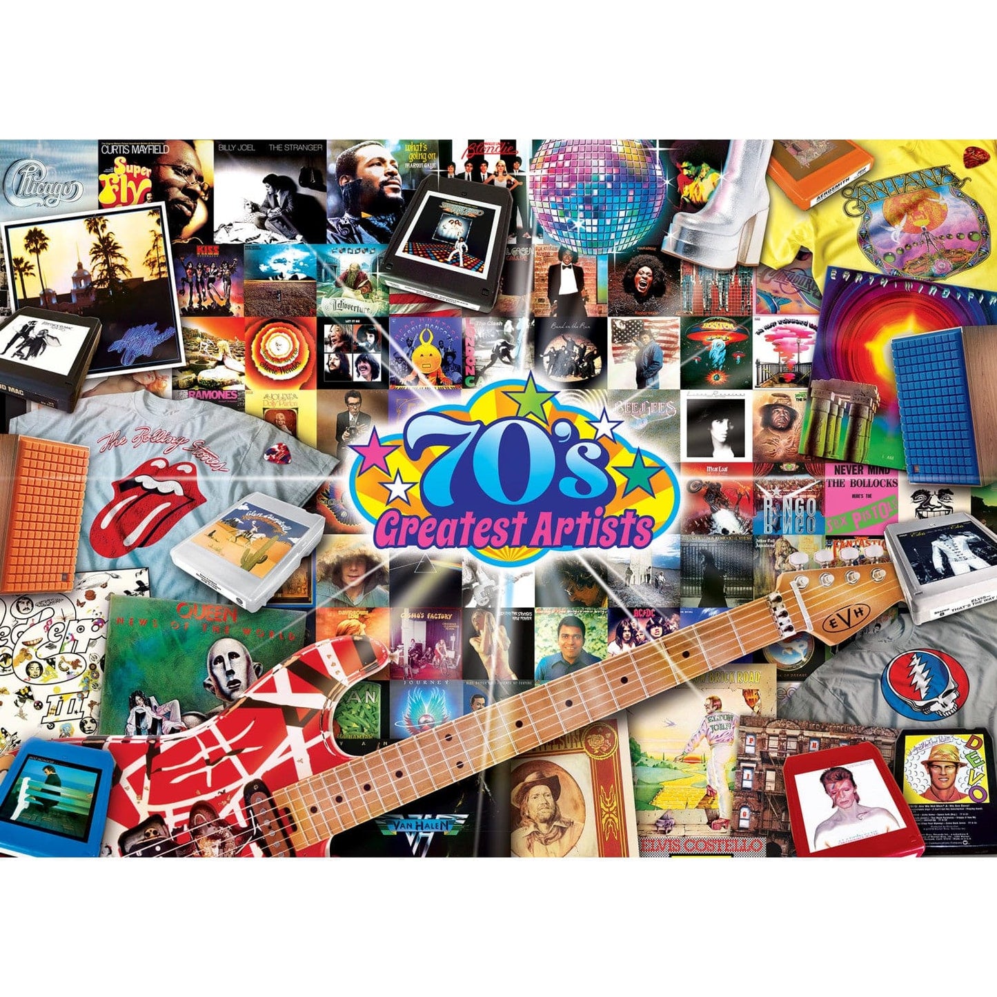 Greatest Hits - 70's Artists 1000 Piece Jigsaw Puzzle - Out of Play