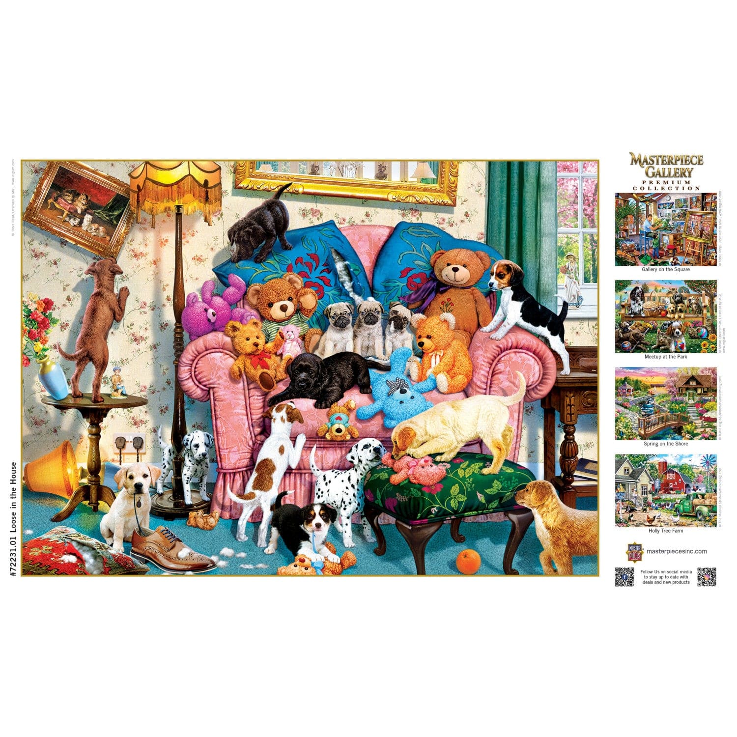 Masterpiece Gallery - Loose in the House 1000 Piece Jigsaw Puzzle - Out of Play