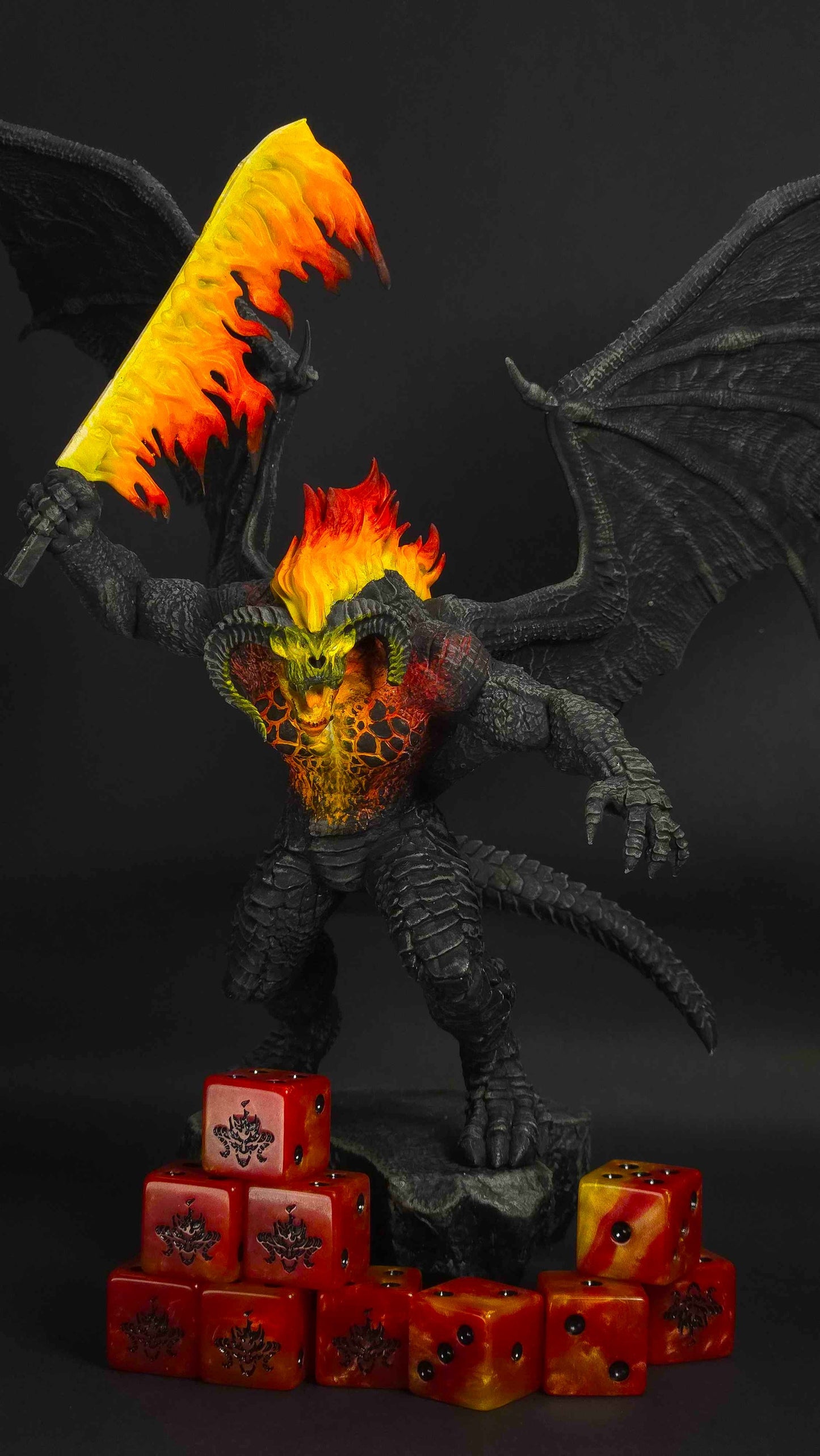 Fire Demon Dice - Out of Play