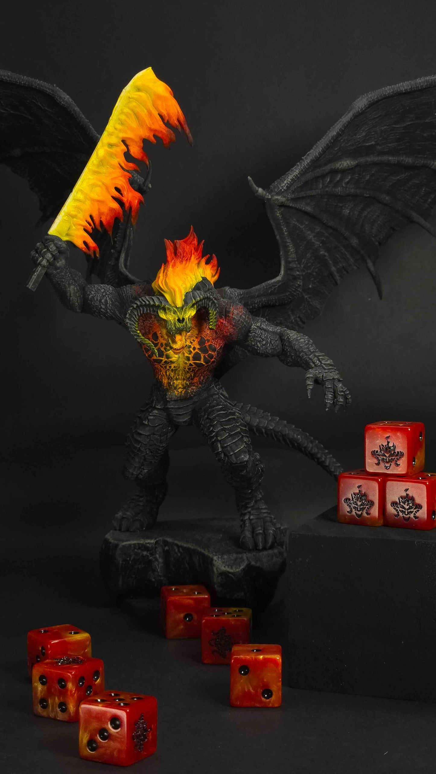 Fire Demon Dice - Out of Play
