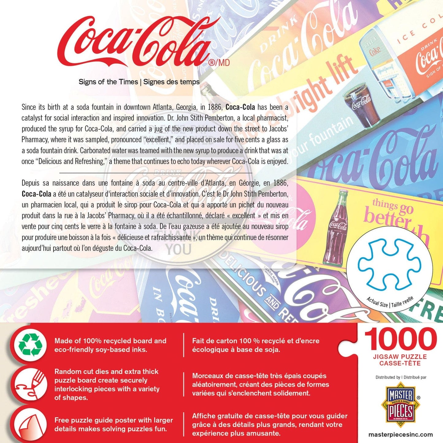 Coca-Cola - Signs of the Times 1000 Piece Jigsaw Puzzle - Out of Play