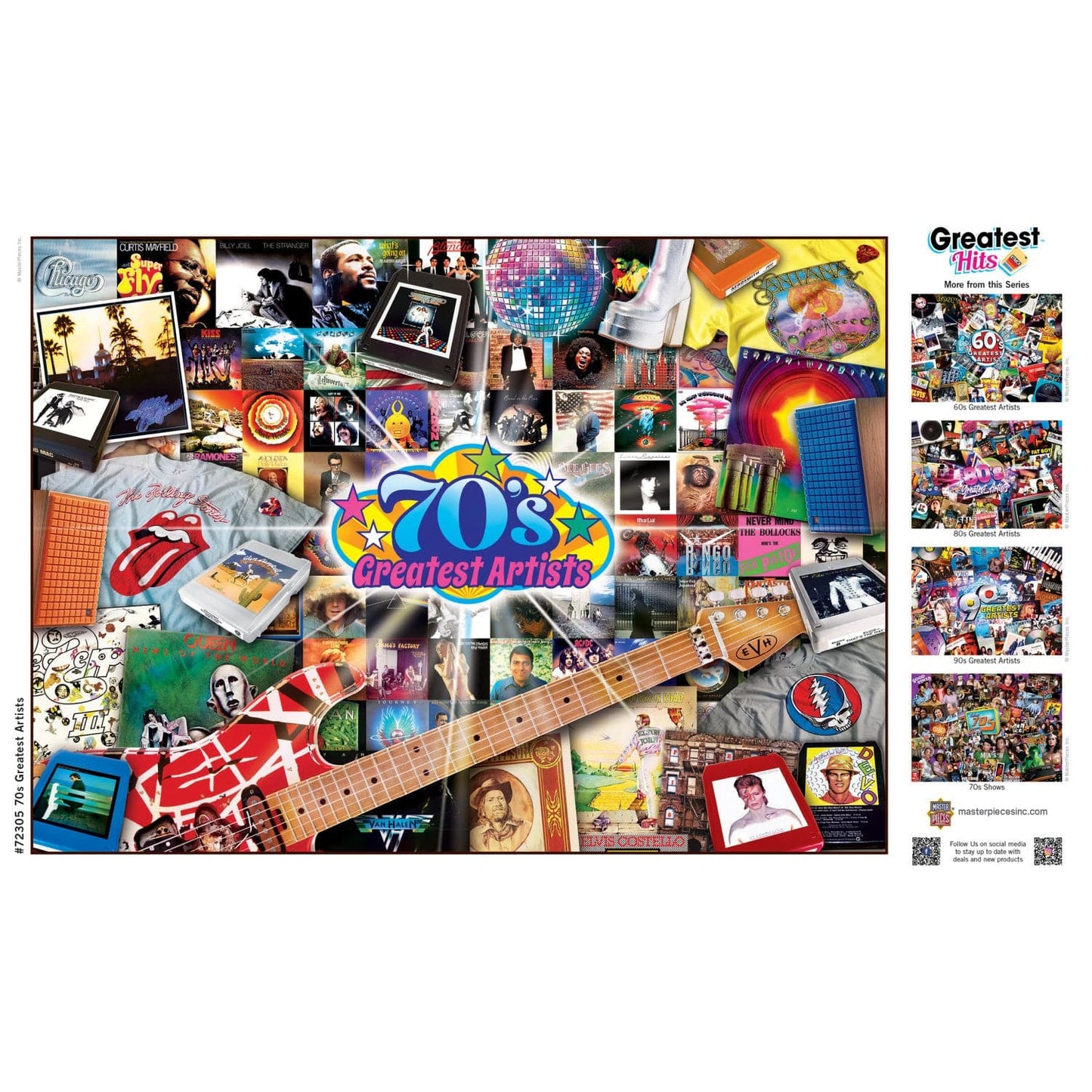 Greatest Hits - 70's Artists 1000 Piece Jigsaw Puzzle - Out of Play