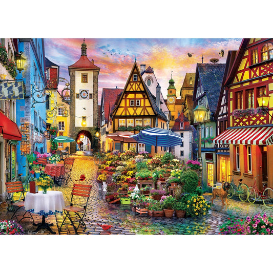 Colorscapes - Bavarian Flower Market 1000 Piece Jigsaw Puzzle - Out of Play