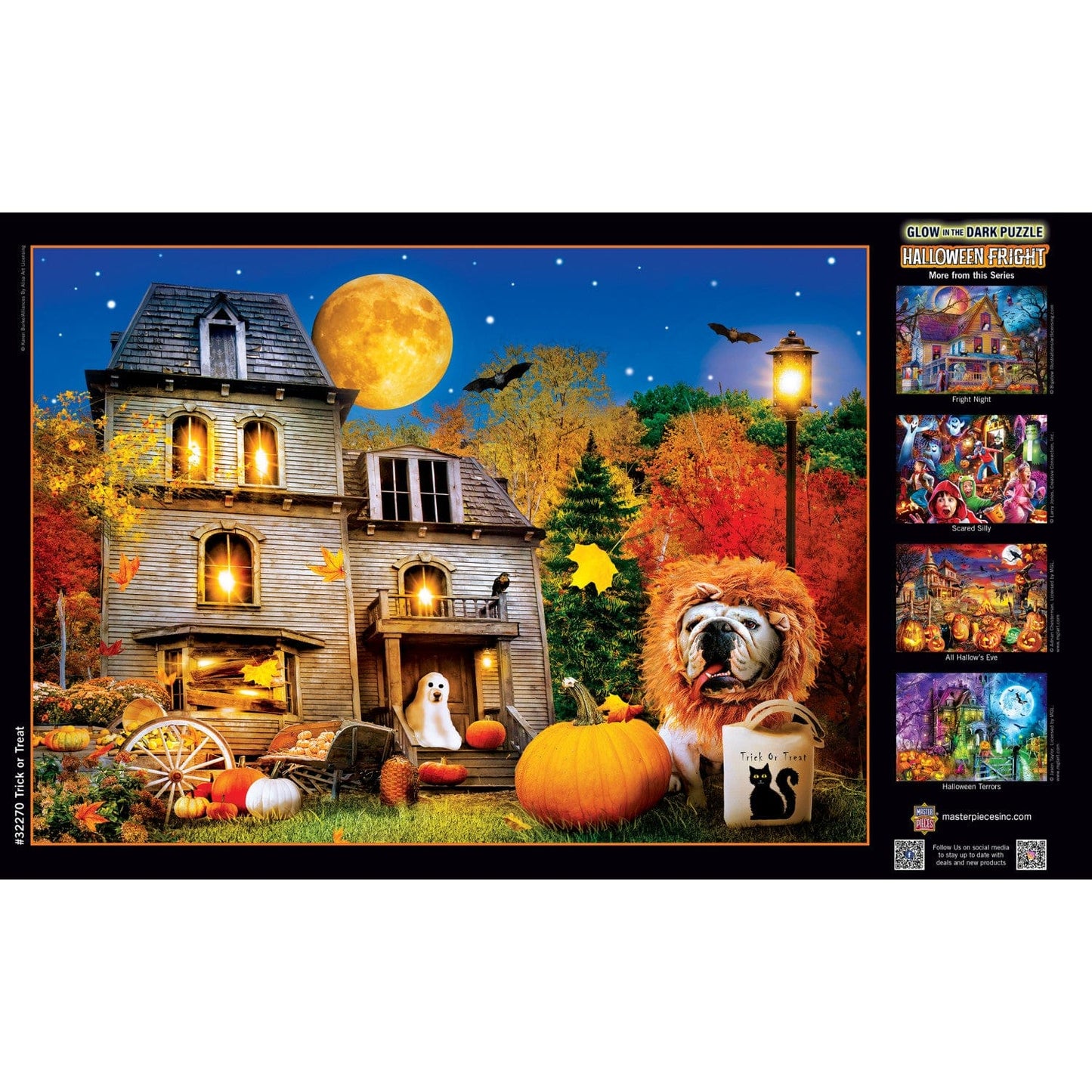 Glow in the Dark - Trick or Treat 500 Piece Jigsaw Puzzle - Out of Play