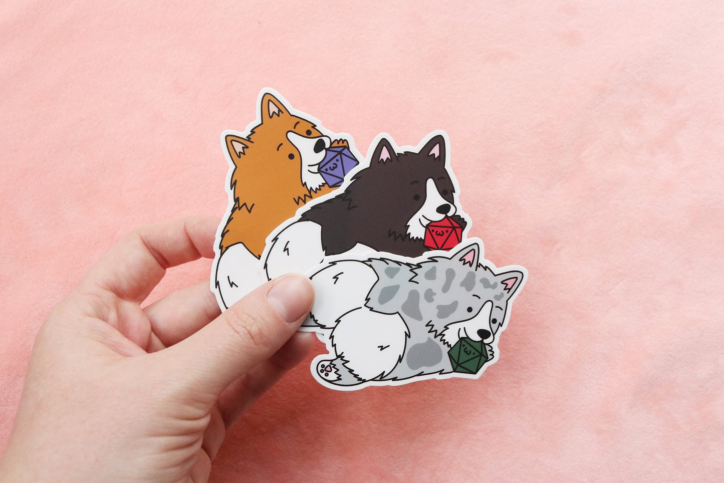 Corgi Dice Buddy Sticker