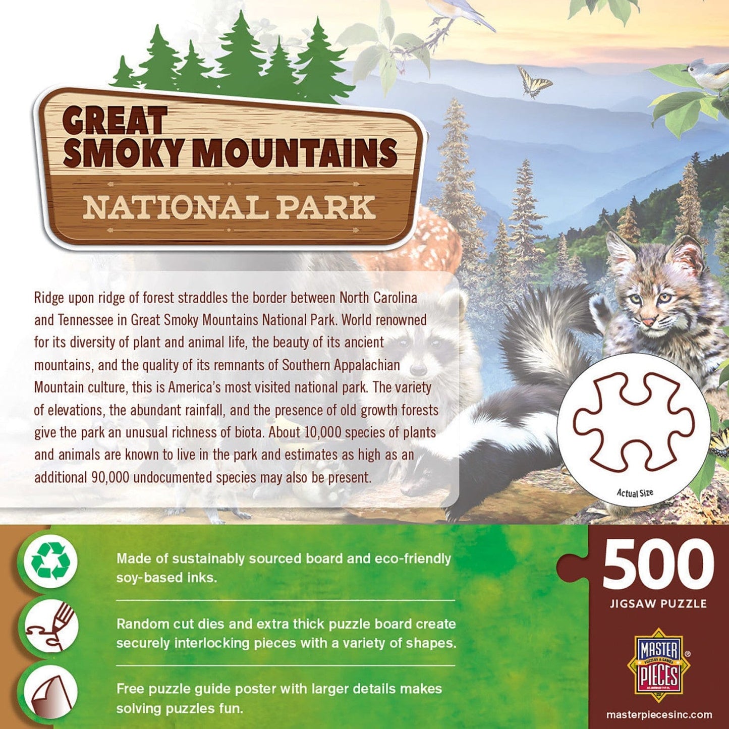 Great Smoky Mountains National Park 500 Piece Jigsaw Puzzle MasterPieces Puzzle Company INC