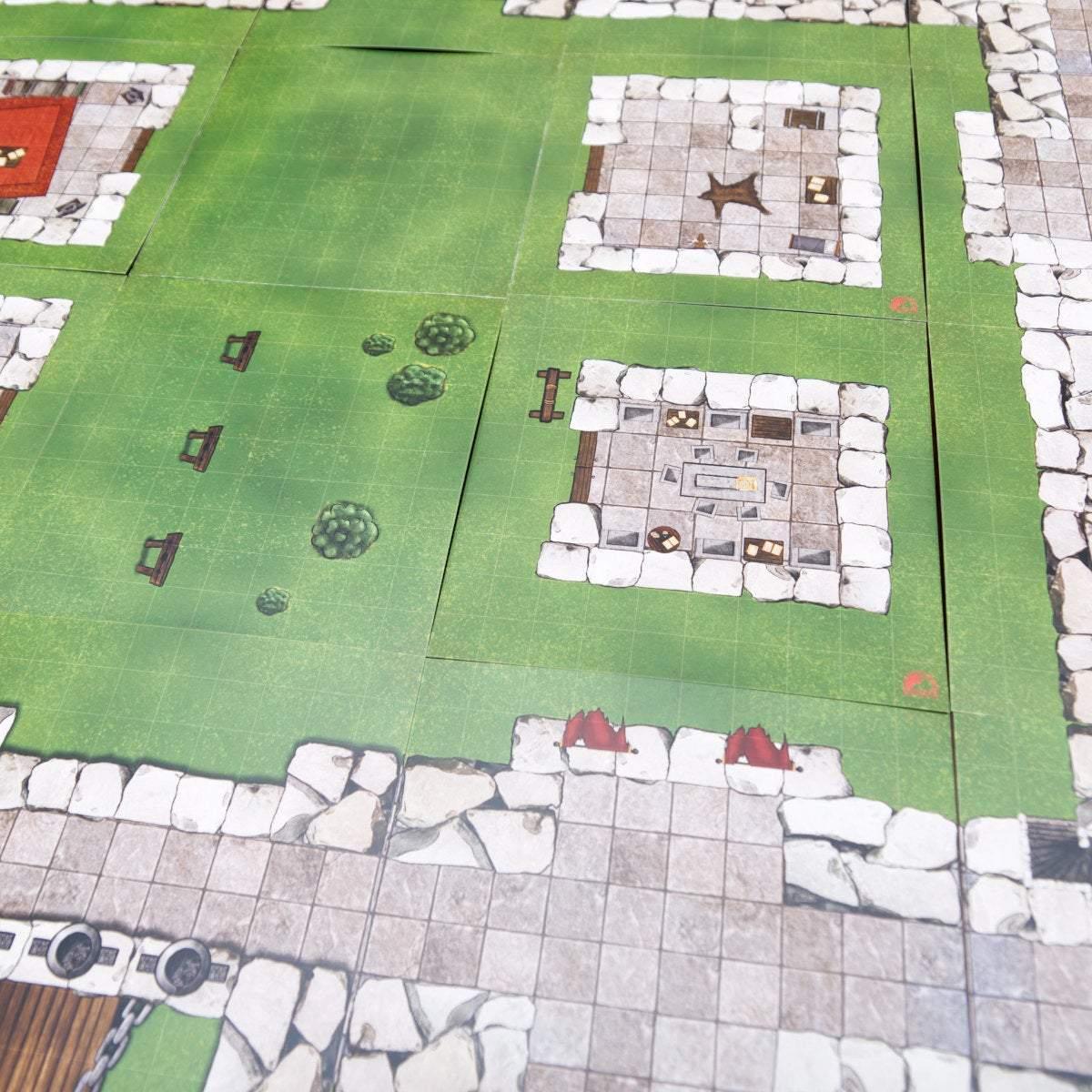Modular Fortification Castle Tiles - Out of Play