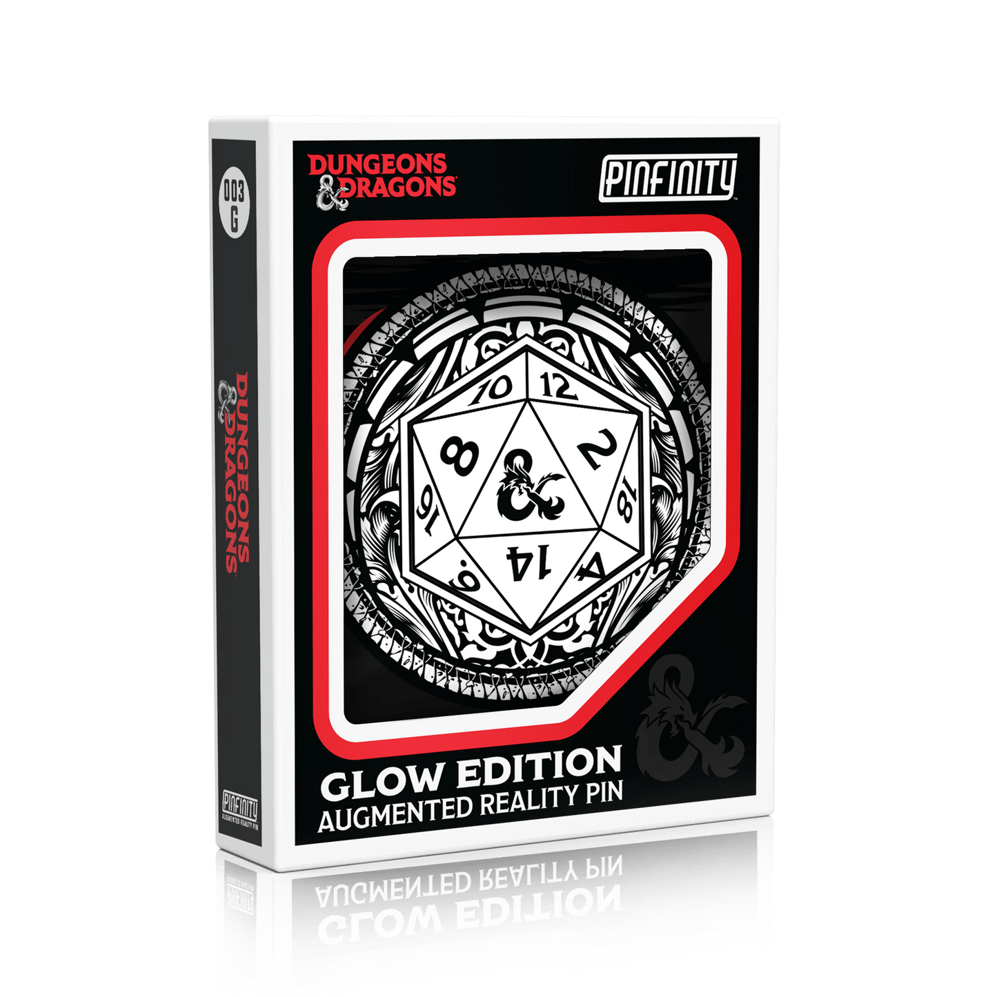 Dungeons & Dragons - D20 GLOW EDITION Pinfinity - Augmented Reality Collectible Pins
