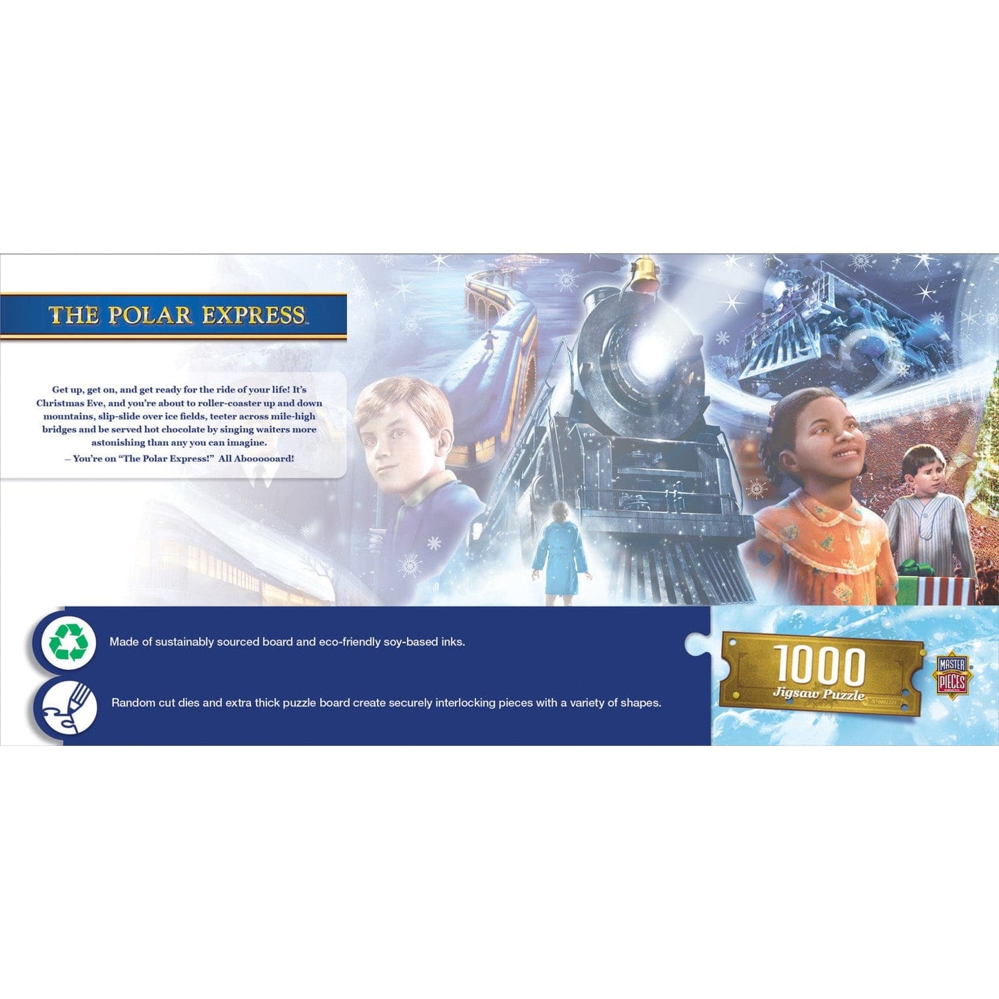 The Polar Express - 1000 Piece Panoramic Jigsaw Puzzle - Out of Play