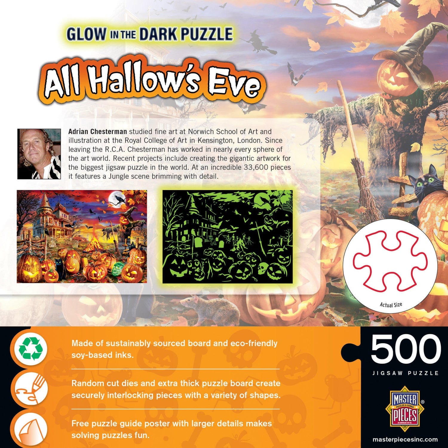 Glow in the Dark - All Hallow's Eve 500 Piece Jigsaw Puzzle - Out of Play