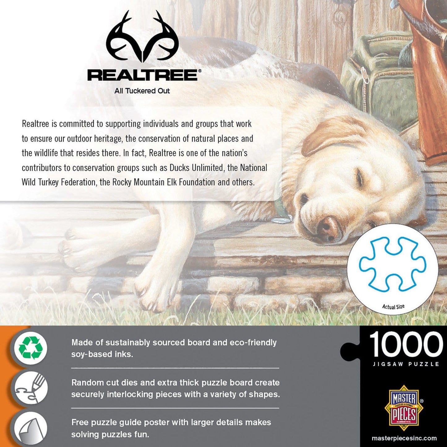 Realtree - All Tuckered Out 1000 Piece Jigsaw Puzzle - Out of Play
