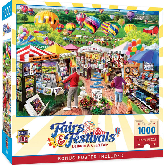 Fairs & Festivals - Balloon & Craft Fair 1000 Piece Jigsaw Puzzle - Out of Play