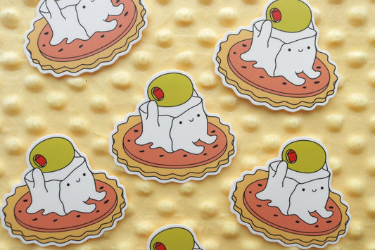 Gelatinous Cheese Cube Sticker