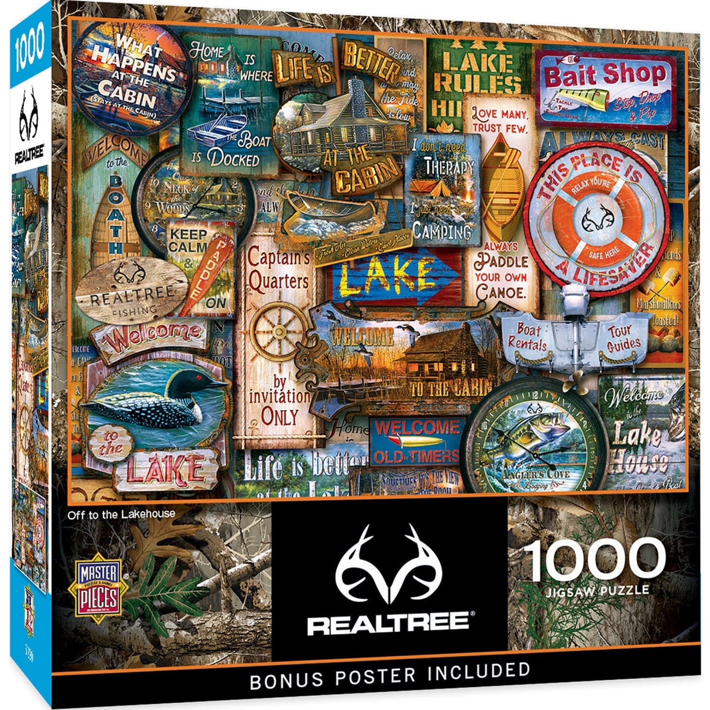 Realtree - Off to the Lakehouse 1000 Piece Jigsaw Puzzle MasterPieces Puzzle Company INC