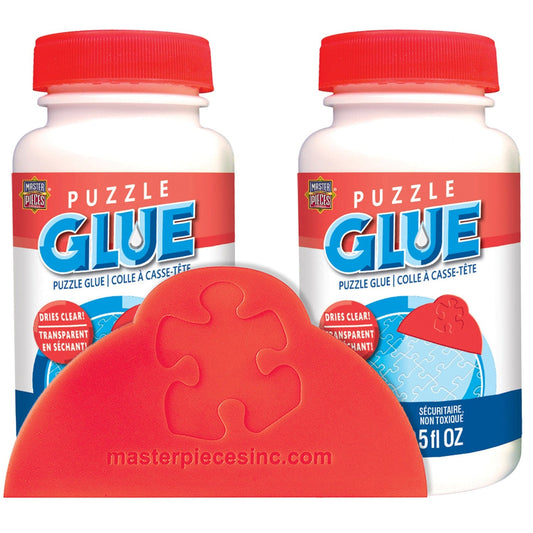 Jigsaw Puzzle Glue 2-Pack with Applicator - Out of Play