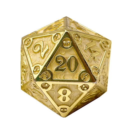 Dungeon Delve Runestones™ - 25mm D20 - Enchanted Parchment - Out of Play