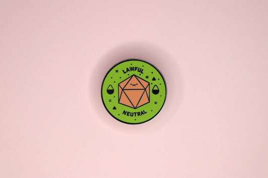 Lawful Neutral Alignment Hard Enamel Pin