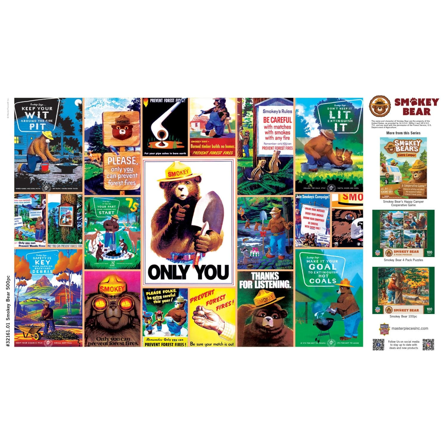 Smokey Bear National Parks 500 Piece Jigsaw Puzzle - Out of Play