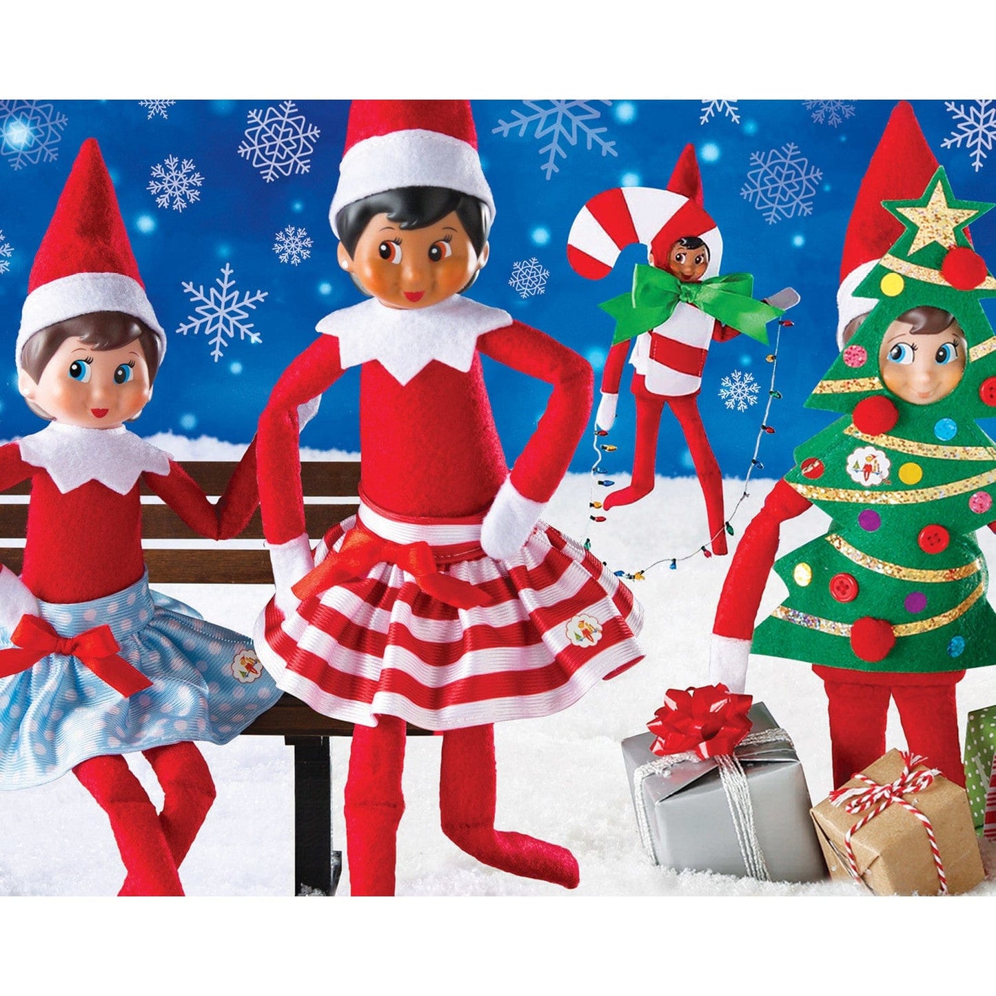 Elf on the Shelf 4-Pack 100 Piece Jigsaw Puzzles - V1 - Out of Play