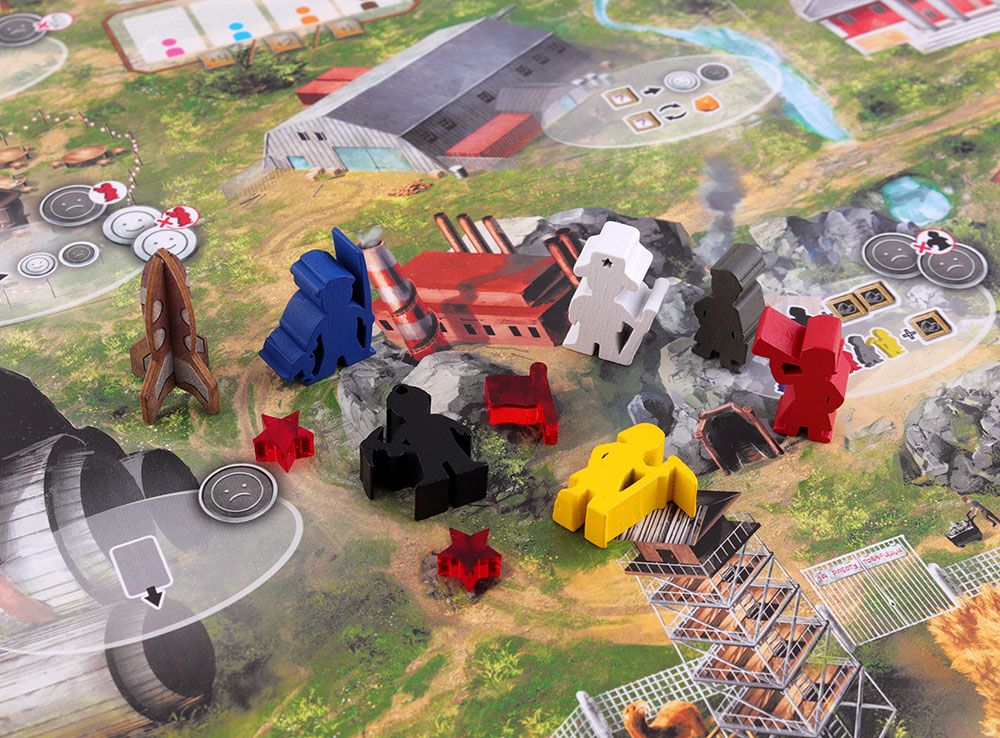Red Outpost: 2-4 Player Communist Worker Placement Game - - Out of Play