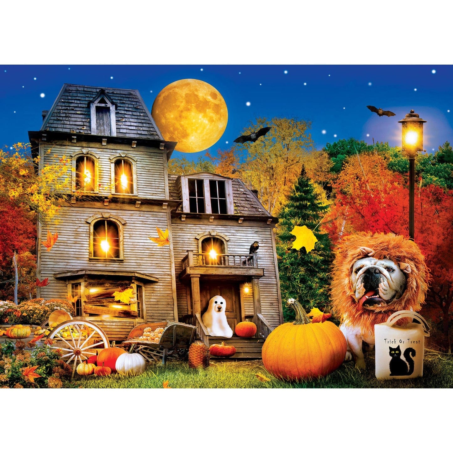 Glow in the Dark - Trick or Treat 500 Piece Jigsaw Puzzle - Out of Play