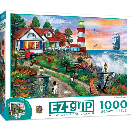 EZ Grip - Lighthouse Keepers 1000 Piece Jigsaw Puzzle - Out of Play