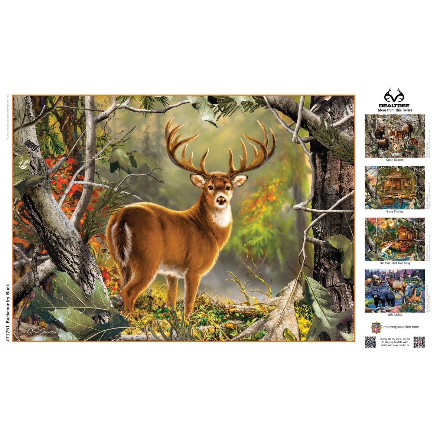 Realtree - Backcountry Buck 1000 Piece Jigsaw Puzzle - Out of Play