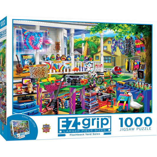 EZ Grip - Flashback Yard Sales 1000 Piece Jigsaw Puzzle - Out of Play