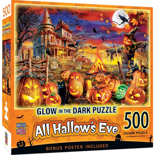 Glow in the Dark - All Hallow's Eve 500 Piece Jigsaw Puzzle - Out of Play