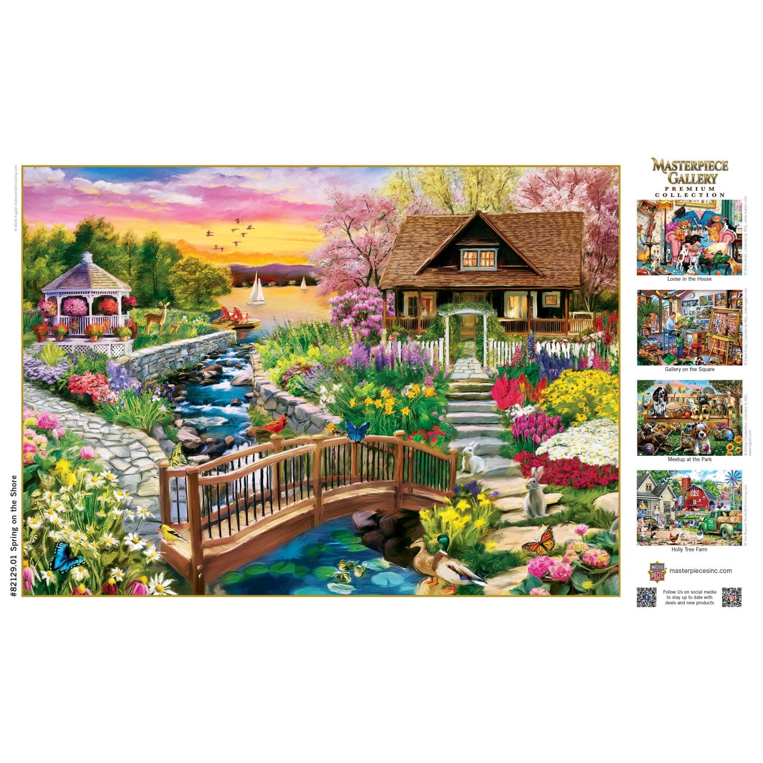 Masterpiece Gallery - Spring on the Shore 1000 Piece Jigsaw Puzzle - Out of Play