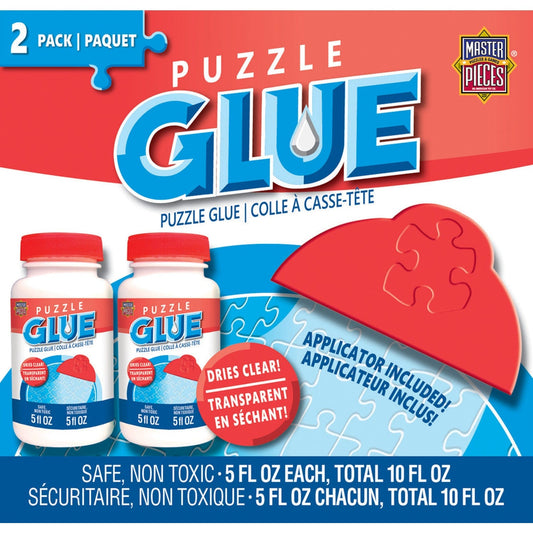 Jigsaw Puzzle Glue 2-Pack with Applicator - Out of Play