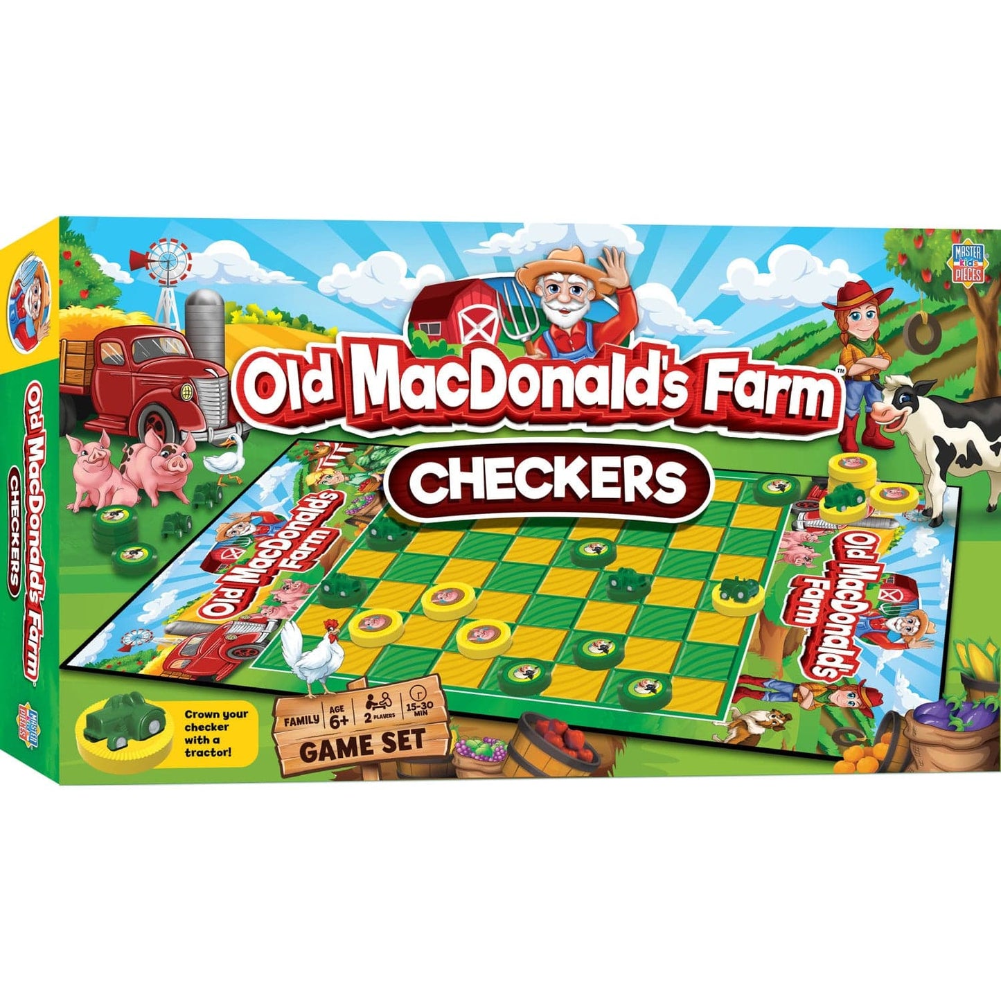Old MacDonald's Farm Checkers Board Game - Out of Play