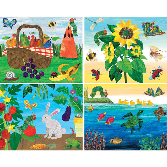 World of Eric Carle 100 Piece Jigsaw Puzzles 4-Pack - Out of Play