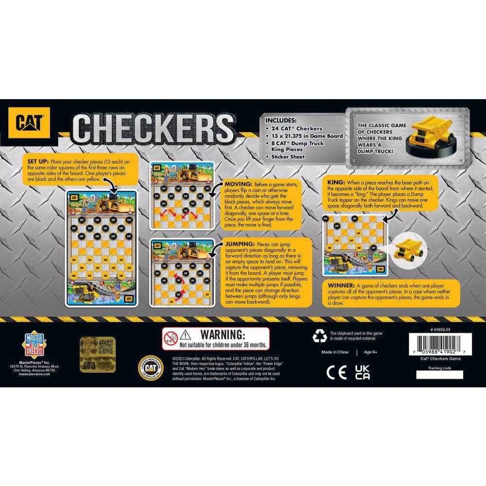 CAT - Caterpillar Checkers Board Game - Out of Play
