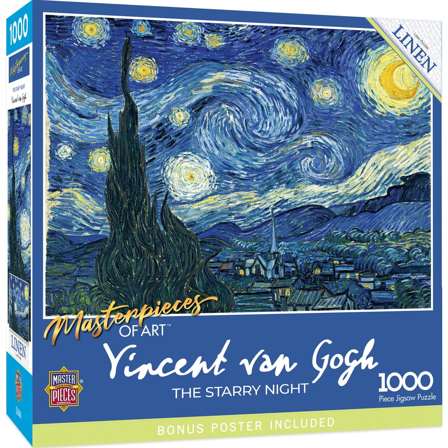 MasterPieces of Art - The Starry Night 1000 Piece Jigsaw Puzzle - Out of Play