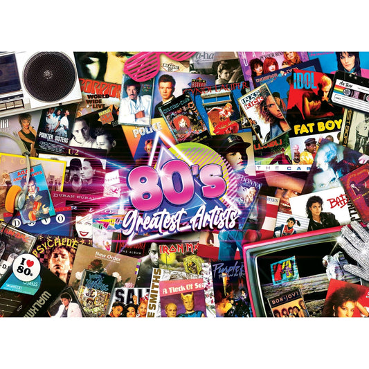 Greatest Hits - 80's Artists 1000 Piece Jigsaw Puzzle - Out of Play