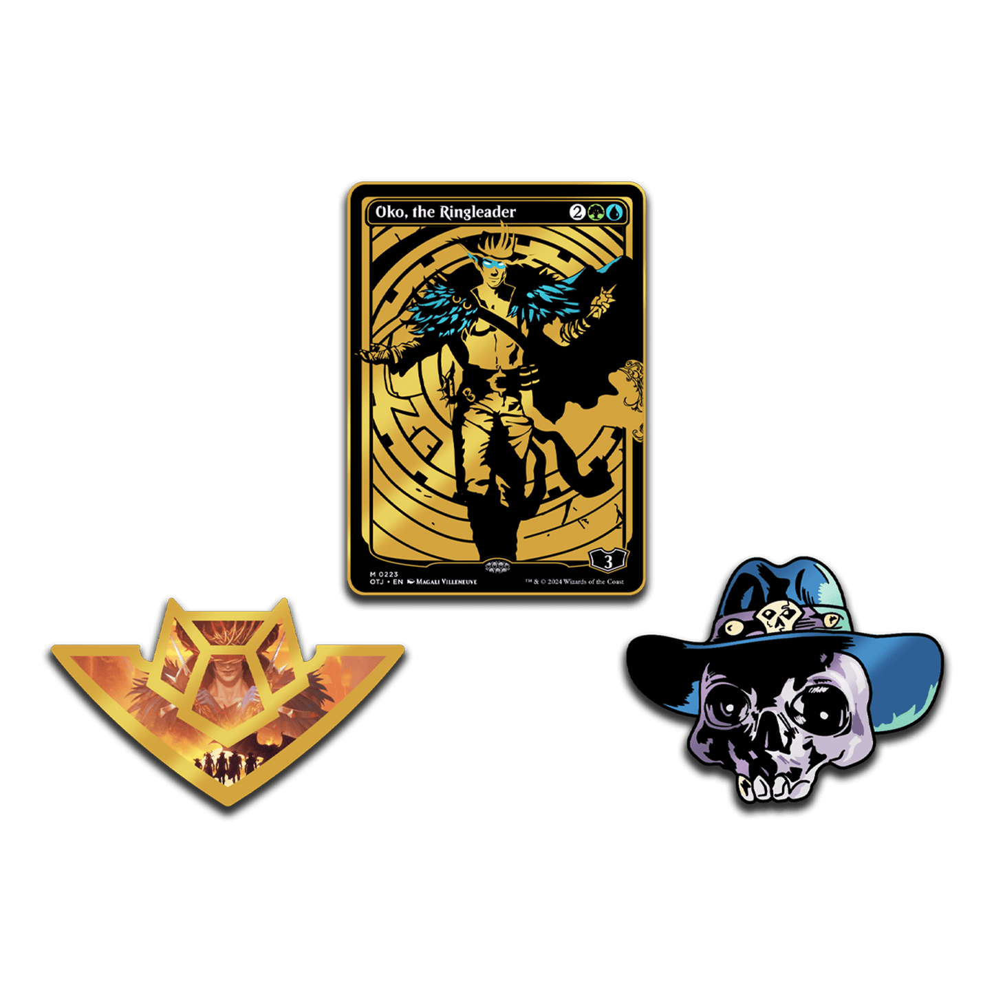 Magic: The Gathering - Outlaws of Thunder Junction Pin Set Pinfinity - Augmented Reality Collectible Pins