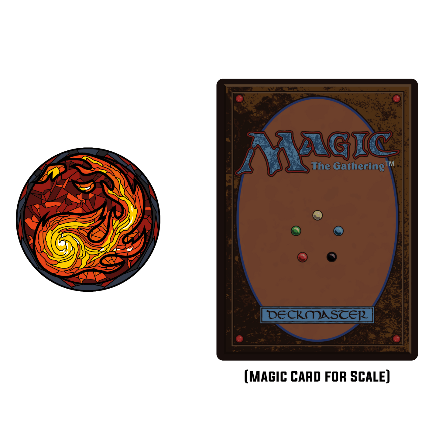 Magic: the Gathering - Stained Glass Mountain Pin - Out of Play