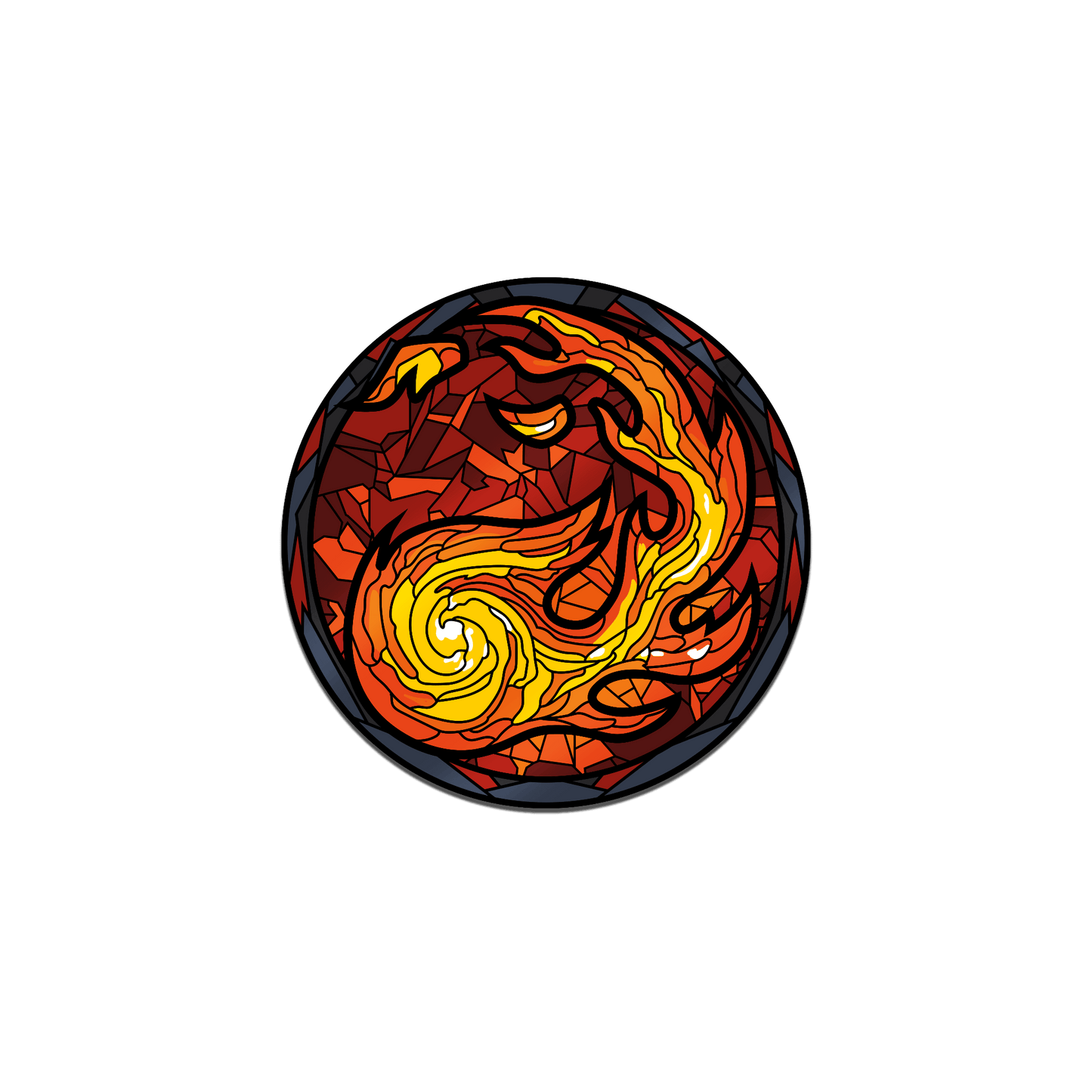 Magic: the Gathering - Stained Glass Mountain Pin Pinfinity - Augmented Reality Collectible Pins