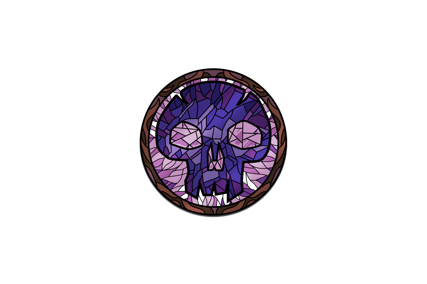 Magic: the Gathering - Stained Glass Swamp Pin Pinfinity - Augmented Reality Collectible Pins
