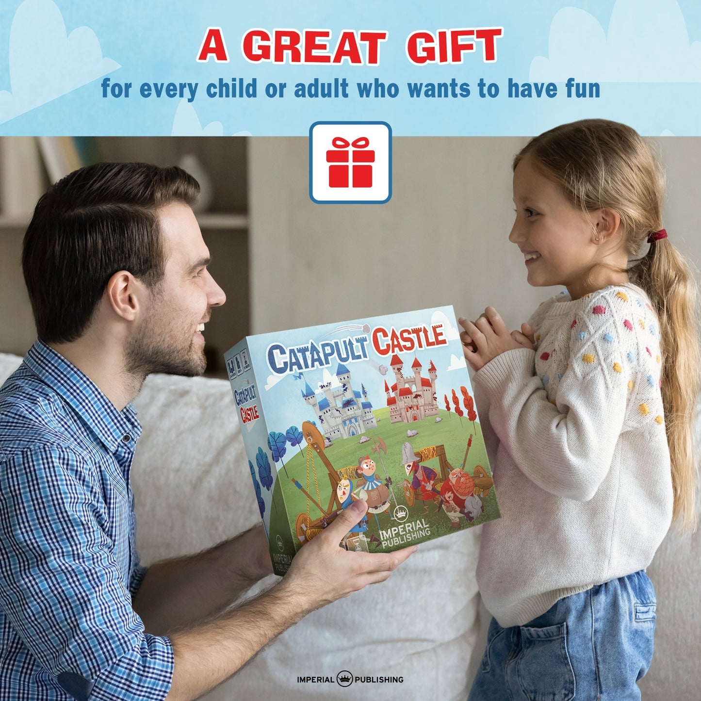 Catapult Castle 1-4 Player Medieval Dexterity Game - - Out of Play