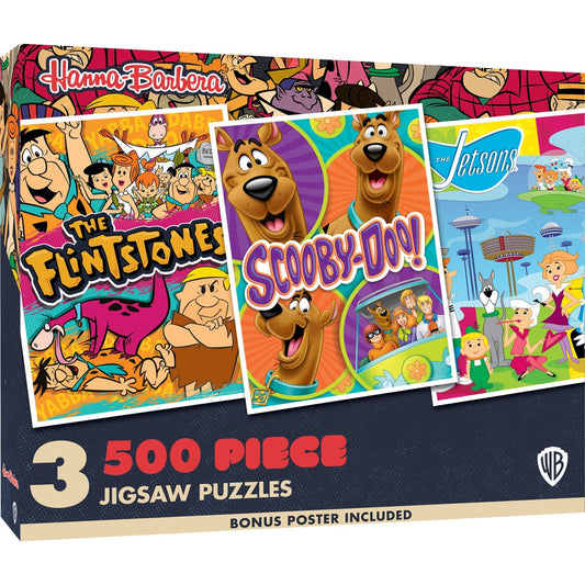 Hanna-Barbera - 500 Piece Jigsaw Puzzles 3 Pack - Out of Play