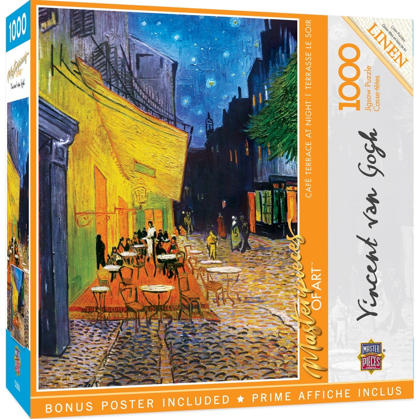 MasterPieces of Art - Cafe Terrace at Night 1000 Piece Jigsaw Puzzle - Out of Play