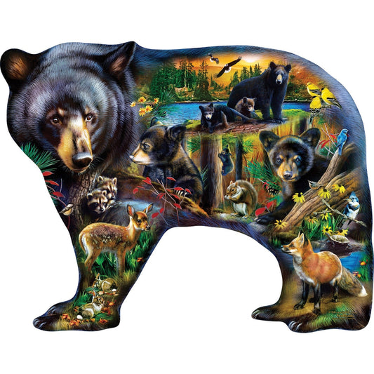 Shapes - Wildlife of the Woods 1000 Piece Shaped Jigsaw Puzzle - Out of Play