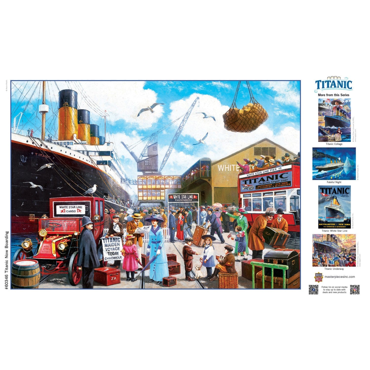 Titanic - Now Boarding 1000 Piece Jigsaw Puzzle - Out of Play