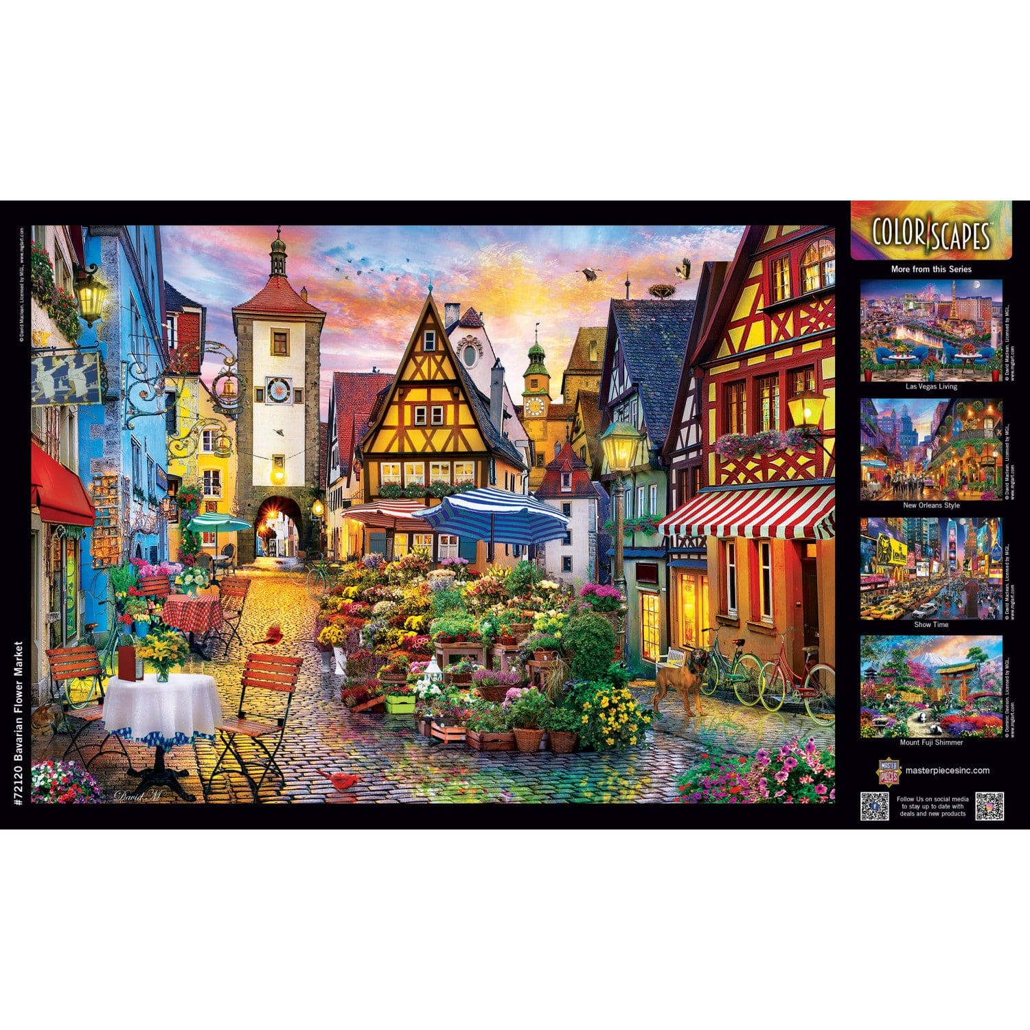 Colorscapes - Bavarian Flower Market 1000 Piece Jigsaw Puzzle - Out of Play