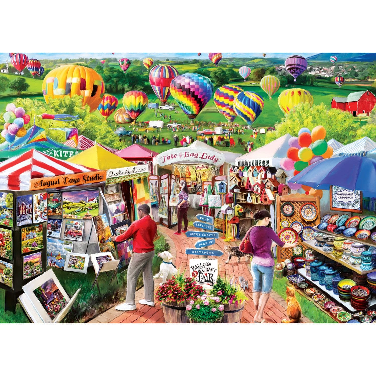 Fairs & Festivals - Balloon & Craft Fair 1000 Piece Jigsaw Puzzle - Out of Play
