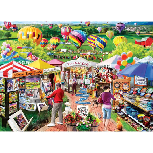 Fairs & Festivals - Balloon & Craft Fair 1000 Piece Jigsaw Puzzle - Out of Play