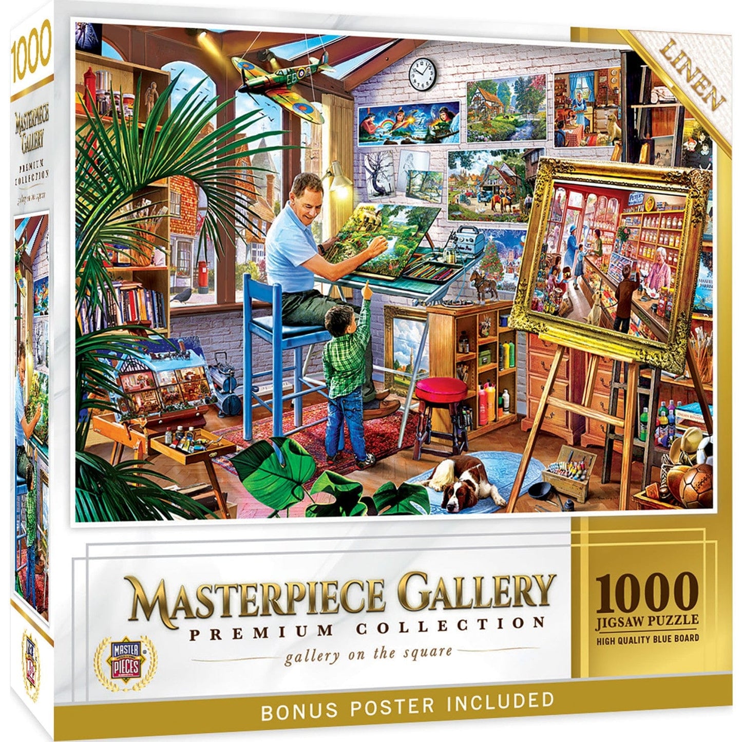 Masterpiece Gallery - Gallery on the Square 1000 Piece Jigsaw Puzzle - Out of Play