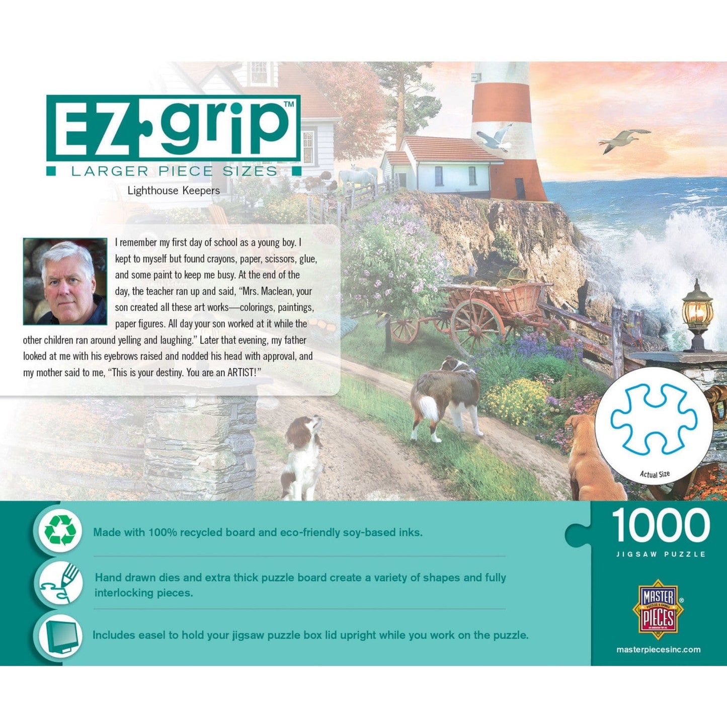 EZ Grip - Lighthouse Keepers 1000 Piece Jigsaw Puzzle - Out of Play